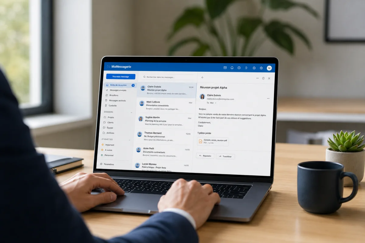 créer un dossier dans outlook